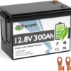 12V 100Ah LiFePO4 Battery, Rechargeabel Deep Cycle Lithium Batteries, 100A BMS with Low-Temp Protection, Perfect for RV, Solar, Boat, Marine, Trolling Motor