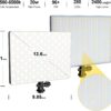 D50 LED Video Light Panel Lights 15.4′′, 2 Packs 45W 3000K-8000K Bi-Color Dimmable Photography Lighting, CRI 96+ Videography Lighting for Video Shooting/Gaming/Live Stream/Studio/Film