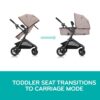 Pivot Modular Travel System with LiteMax Infant Car Seat with Anti-Rebound Bar (Desert Tan)