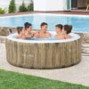Bestway SaluSpa Miami EnergySense AirJet Inflatable Hot Tub Spa (71′′ x 26′′) | Portable Hot Tub with 2 Covers (1 Energy-Efficient Thermal Cover and 1 Standard Cover) | Fits Up to 2-4 Persons | Black