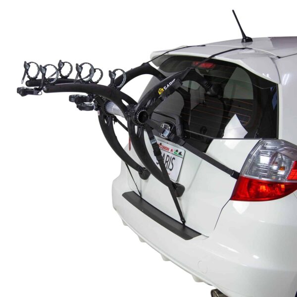 87718fcc29ae4513ace343812f2d36cf Saris Bones EX Trunk Bike Rack Mount, 8 in, Rack for Car and SUV, 3 Bikes