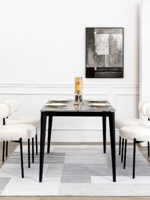 DYHOME White Dining Chairs Set of 4, Mid-Century Modern Dining Chairs, Kitchen Dining Room Chairs