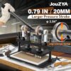 Leather Cutting Machine, 260 x 150 mm Adjutable Manual Hand Press Leather Embossing Leathercraft Mold Die Cutter with 10.2 x 5.9 inches Upper Plate for Various of Materials, Matte Black