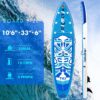 FunWater Inflatable Ultra-Light Stand Up Paddle Board for All Skill Levels with Premium SUP Paddleboard Accessories,Non-Slip Comfort Deck for Youth & Adults
