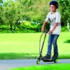 Electric Scooter with Hub Motor & Push-Button Throttle, Ages 8+