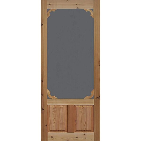 Bay 36 in. x 80 in. Woodland Cedar Screen Door