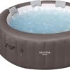Bestway SaluSpa Miami EnergySense AirJet Inflatable Hot Tub Spa (71′′ x 26′′) | Portable Hot Tub with 2 Covers (1 Energy-Efficient Thermal Cover and 1 Standard Cover) | Fits Up to 2-4 Persons | Black