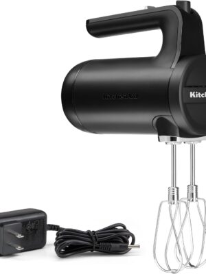 KitchenAid Cordless 7 Speed Hand Mixer – KHMB732, Matte Black