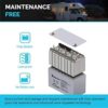 Renogy 12V 100Ah Deep Cycle AGM Battery w/Battery Box for RV, Solar Marine and Off-grid Applications