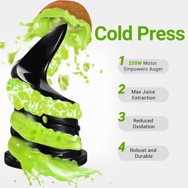8939e1b166554cda9278dc3ce9aebb99 Juicer Machines, 5.3-Inch Self-Feeding Masticating Juicer Fit Whole Fruits & Vegetables, Cold Press Electric Juicer Machines with High Juice Yield, Easy Cleaning, BPA Free, 250W