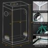 Grow Tent Kit Complete Grow Light Full Spectrum Indoor Grow Tent Kit