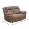 66” Pillow Top Arm Reclining Loveseat