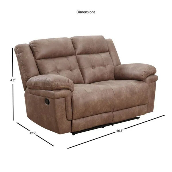 8ab4339be7e94183a65577d0f174381b 66” Pillow Top Arm Reclining Loveseat