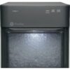 Countertop Nugget Ice Maker | Ice Machine with WiFi Connectivity | Smart Home Kitchen Essentials | Black Stainless