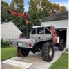 Pismire Winch Versatile 0.5T Folding Truck-Mounted Bed Crane Hoist Lift Pickup with Electric Winch 3500 lb 12V, Painted Steel 1100 lb Pickup 360° Swivel Base