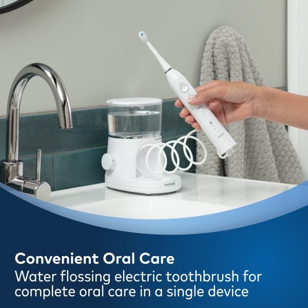 8bcd20fa48d14f31ad80ed3bc5a5086e Waterpik Sonic-Fusion 2.0 Flossing Toothbrush, Electric Toothbrush Water Flosser Combo, White