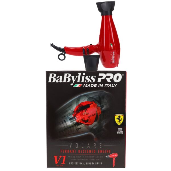 BabylissPro Volare Hair Dryer, Red