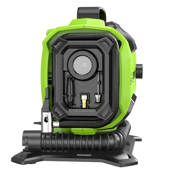 8c63786c1ea34456a252a2a70c193e51 24 Volt Battery Powered 160-PSI Inflator with 2.0 Ah USB-C Battery & Charger – Green