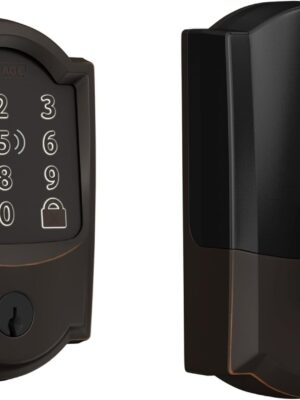 Encode Plus Smart Wi-Fi Lock for Front Door, Keyless Entry Deadbolt, Unlock with Apple Watch, Built-in WiFi and App Control, Easy Install, Alexa & Apple HomeKit Compatible, Matte Black