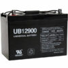 UPG UB12900 (Group 27) 12-Volt 90 Ah Z1 Terminal Sealed Lead Acid (SLA) AGM Rechargeable Battery
