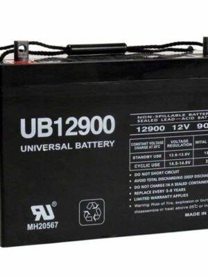 UPG UB12900 (Group 27) 12-Volt 90 Ah Z1 Terminal Sealed Lead Acid (SLA) AGM Rechargeable Battery