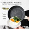 22pcs Pots and Pans Set Nonstick, Cookware Set White Granite Induction Kitchen Cooking Set w/Frying Pans & Saucepans& Grill Pan(PFOS, PFOA Free)