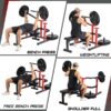 Chest Press Machine, 1050LBS Capacity, Independent Converging Arms, Weight Bench Press with Adjustable Flat Bench for Upper Body Workouts, Red