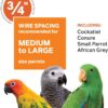 Wrought Iron Select Bird Cage 3154C, Chalk White, 36-Inch by 24-Inch by 66-Inch