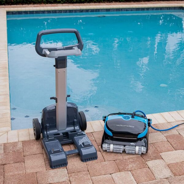 Dolphin Nautilus CC Plus Wi-Fi Automatic Robotic Pool Vacuum Cleaner, Always Cleaning, Never Charging, with Wall Climbing Scrubber Brush, Ideal for In-Ground Pools up to 50 FT in Length