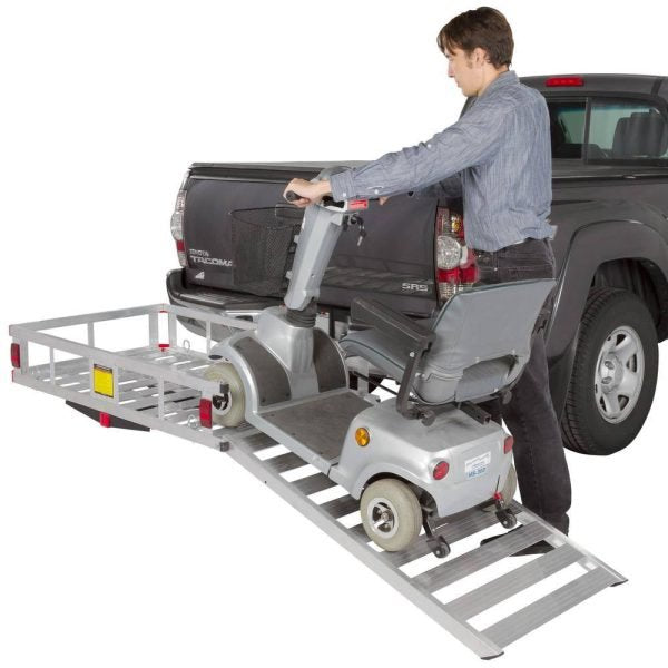 SILVER SPRING WCC-500A 500 lbs. Hitch-Mounted Mobility Scooter Carrier Rack Ramp