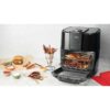 Zavor Crunch All-in-One 12.7Qt Air Fryer Oven Dehydrator with Rotisserie Racks | Large Capacity for Optimal Air Circulation, Accessories Recipe eBook, Black (ZSEAF22)