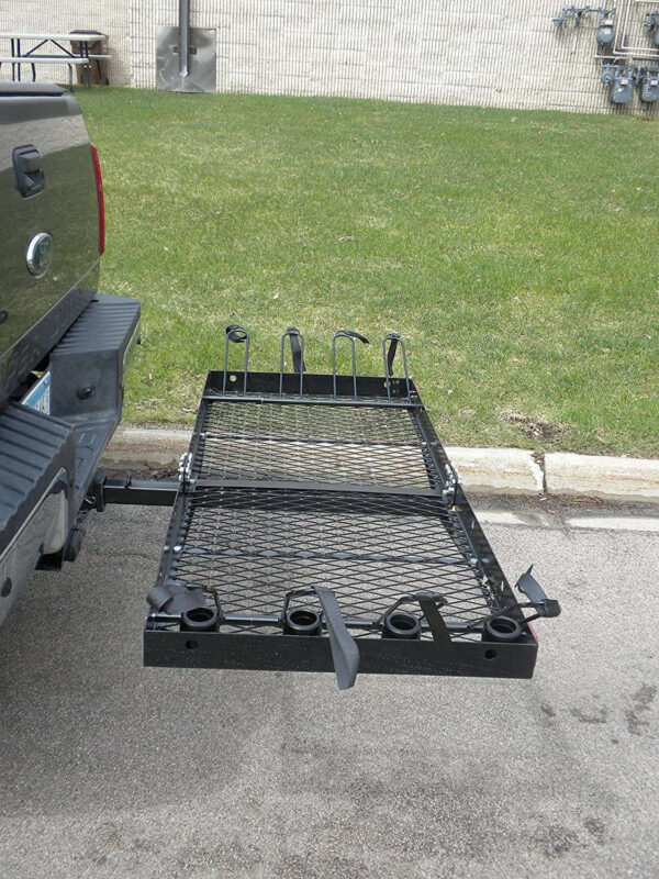 8deafe50c79245cc8c5701e41814b374 Tow Tuff 14922 2 in 1 Steel Cargo Carrier with 4-Bike Rack 500 lbs Capacity Model No. TTF-2762KR
