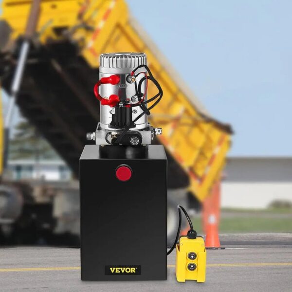 8e0252b676f04da5a74ec59f45174f19 12 qt. 12-Volt 3200 PSI Hydraulic Power Pump Electric Dump Trailer Pump with Steel Reservoir for Car Lift 12LDZYCZYYBTX0001V0
