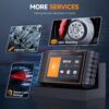 HD500 Heavy Duty Truck Scanner with DPF Regen/Injector Cutoff/Limit Setting, Full System Diesel Diagnostic Scan Tool for Cummins, Detroit, Caterpillar, Paccar, Hino & More Pickup Semi Trucks