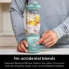 Ninja Blast Max, Portable Blender + Twist & Go, Personal Blender, Ninja Blender, Smoothie, Blend, Ice Crush, 3 Programs, Cordless, 22oz removable Vessel, Dishwasher Safe, Leakproof, Sea Glass, BC251MT