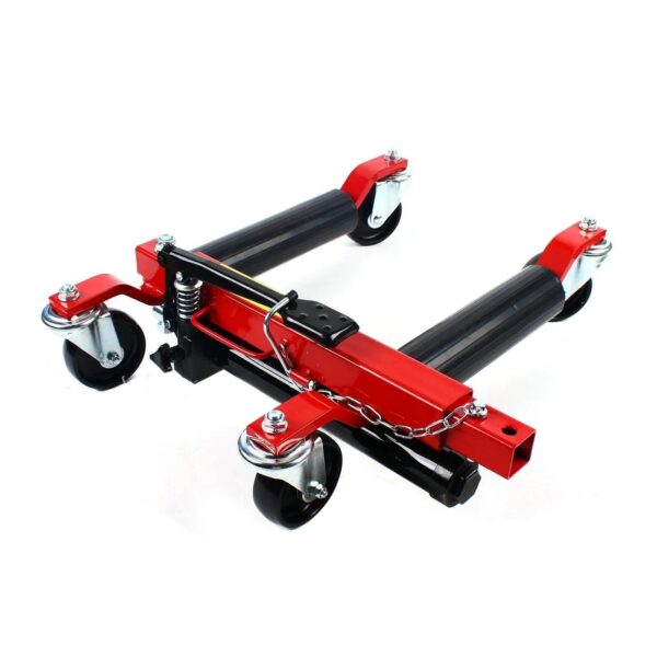 8f2422d9229b4fc78fa40d99d4c74a48 1500lb HYDRAULIC Positioning Car Wheel Dolly Jack Lift Auto Vehicle Moving Hoist
