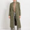 Green wool coat