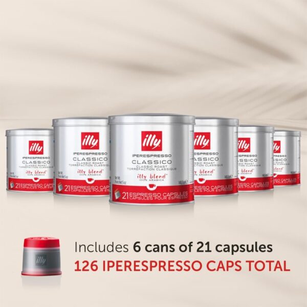 8f62abf79f3f4393b66bdd91dc81a631 illy Coffee iperEspresso Capsules Single-Serve Coffee Capsules Pods, 21 Count, 6 Pack