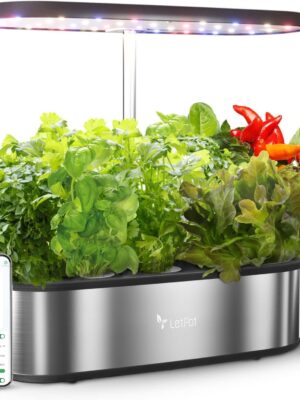 LetPot LPH-SE Hydroponics Growing System, 12 Pods Smart Herb Garden Kit Indoor