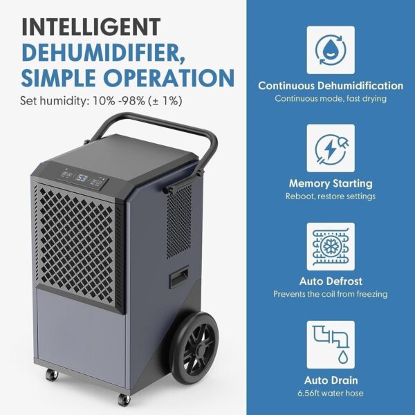 900ca12414dc434a9a712c7d9babc751 305 Pint Commercial Dehumidifier – 38 Gallon/Day Capacity for Industrial Use