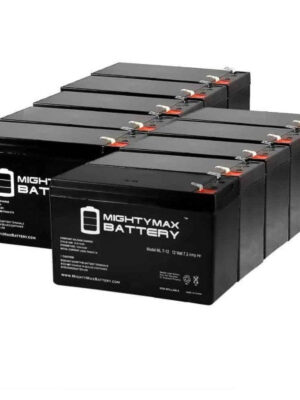 MIGHTY MAX BATTERY MAX3428993 12 Volt 7ah Rechargeable Battery with F1 (.187) Terminals 10 Pack