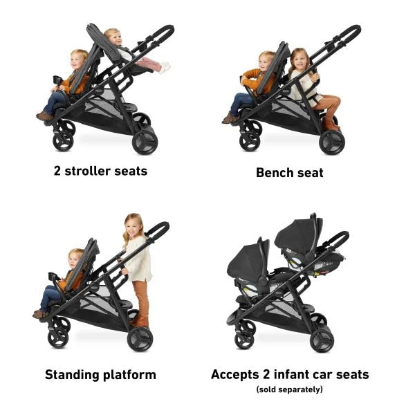 Graco Ready2Grow LX 2.0 Double Stroller Clark