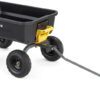 7GCG-NF Heavy-Duty Poly Dump Garden Cart with No-Flat Tires, 7 Cubic Feet, 1200-Pound Capacity, Black, Amazon Exclusive