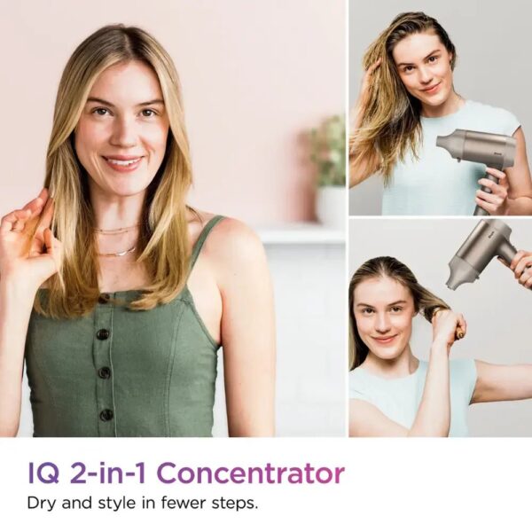 91de07a85eeb4adf88ebdd3ca0480c02 Shark HyperAir Hair Blow Dryer with IQ 2-in-1 Concentrator Styling Brush Attachments Stone