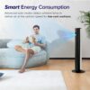 LEVOIT Tower Fan for Bedroom, Standing Fan that Blows Cold Air for Home, 28dB Quiet for Sleep, Remote, 90° Oscillation, 12H Timer, 25ft/s Velocity, 5 Speeds, 4 Modes, Bladeless 36 inch, White