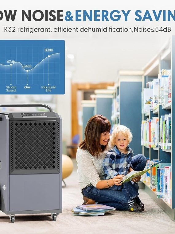 9279dc4b19bb4a04868866172698fec2 305 Pint Commercial Dehumidifier – 38 Gallon/Day Capacity for Industrial Use