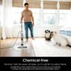 Steam Pickup 3-in-1 Steam Mop Picks Up Debris, Deep Scrubs, & Steam Sanitizes – All At Once, Lightweight Steam Cleaner for Home with Sealed Hard Floors like Hardwood, Tile & Laminate, SD201