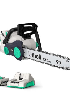 Litheli Battery Chainsaw 12 , 40V Cordless Chainsaw, Chain Saw for Trees, with 2.0Ah Battery and Charger Included