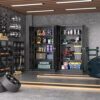 Atripark Metal Storage Cabinet with Lock, 72′′ Lockable Garage Tool Cabinet with Doors