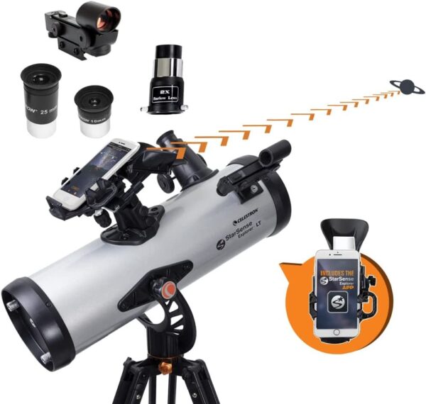 114AZ Smartphone App-Enabled Telescope – Works with StarSense App to